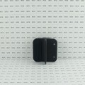 Nationwide 4 1/2" Screw-On Gate Handle with Rubber Shock Absorbing Backing For Gates (Nylon) Black (Default)