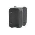 Nationwide 4 1/2" Screw-On Gate Handle with Rubber Shock Absorbing Backing For Gates (Nylon) Black (Default)