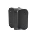 Nationwide 4 1/2" Screw-On Gate Handle with Rubber Shock Absorbing Backing For Gates (Nylon) Black (Default)