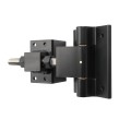 Nationwide Heavy Duty Estate Gate Hinge With Adjustability Bolt On Installation Bolts Are Included (Black) - NW6242-B-BK