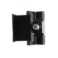 Nationwide Heavy Duty Estate Gate Hinge With Adjustability Bolt On Installation Bolts Are Included (Black) - NW6242-B-BK