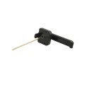 Nationwide ArmourLatch Reversible, Adjustable, 2 Sided Keyed-Alike Magnetic Lever Handle Latch for Metal Gates (Nylon) Flat Black