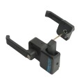 Nationwide ArmourLatch Reversible, Adjustable, 2 Sided Keyed-Alike Magnetic Lever Handle Latch for Metal Gates (Nylon) Flat Black