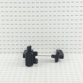 Nationwide ArmourLatch Reversible, Adjustable, 2 Sided Keyed-Alike Magnetic Lever Handle Latch for Metal Gates (Nylon) Flat Black