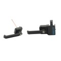 Nationwide ArmourLatch Reversible, Adjustable, 2 Sided Keyed-Alike Magnetic Lever Handle Latch for Metal Gates (Nylon) Flat Black