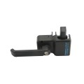 Nationwide ArmourLatch Reversible, Adjustable, 2 Sided Keyed-Alike Magnetic Lever Handle Latch for Metal Gates (Nylon) Flat Black