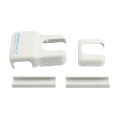 Nationwide ArmourLatch Metal Cover Plate for ArmorLatch Magnetic Lever Handle Latch (White)