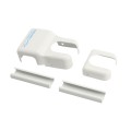 Nationwide ArmourLatch Metal Cover Plate for ArmorLatch Magnetic Lever Handle Latch (White)