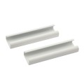 Nationwide ArmourLatch Metal Cover Plate for ArmorLatch Magnetic Lever Handle Latch (White)