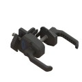 Nationwide Keystone Lockless Lever Latch with Stainless Steel Self-Drilling Screws | Black - NW6254NL-BK