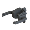 Nationwide Keystone Lockless Lever Latch with Stainless Steel Self-Drilling Screws | Black - NW6254NL-BK