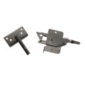Nationwide Narrow Gap Latch with Stainless Steel Self Drilling Screws (Black) - NW6268-SSBD