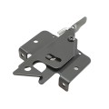 Nationwide Narrow Gap Latch with Stainless Steel Self Drilling Screws (Black) - NW6268-SSBD