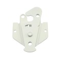 Nationwide Hidden Spring Latch For 1 1/4" - 2 1/2" Gate Frames (White) - NW6283-SSWD