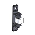 Nationwide Heavy-Duty Ball Bearing Gate Hinge - Unpainted Aluminum Weld-On Body & Black Aluminum Bolt-On Yoke