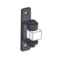 Nationwide Heavy-Duty Ball Bearing Gate Hinge - Unpainted Aluminum Weld-On Body & Black Steel Bolt-On Yoke