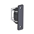 Nationwide Heavy-Duty Ball Bearing Gate Hinge - Black Steel Bolt-On Body & Unpainted Aluminum Weld-On Yoke 