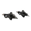 Nationwide Heavy Duty Stainless Steel Self-Closing Hinge Pair with Stainless Steel Screws (Black) - NWSS-HD-SC-BK