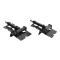 Nationwide Heavy Duty Stainless Steel Self-Closing Hinge Pair with Stainless Steel Screws (Black) - NWSS-HD-SC-BK