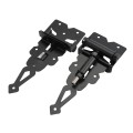Nationwide Heavy Duty Stainless Steel Adjustable Self-Closing T-Hinge w/ Stainless Steel Screws - Black - NWSS-HDT-SC-BK