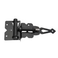 Nationwide Heavy Duty Stainless Steel Adjustable Self-Closing T-Hinge w/ Stainless Steel Screws - Black - NWSS-HDT-SC-BK