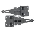 Nationwide Heavy Duty Stainless Steel Self-Closing T-Hinge with Stainless Steel Self-Drilling Screws (Black) - NWSS-HDT-SC-BKD