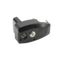 Nationwide OrnaMag Reversible, Adjustbale, Lockable Keyed-Alike Magnetic Gate Latch for Metal Single and Double Gates with Self-Drilling Screw (Black) (Default)