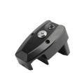 Nationwide OrnaMag Reversible Adjustable Lockable Magnetic Gate Latch for Metal Single and Double Gates with Self-Drilling Screw (Black) (Default)