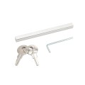 Nationwide OrnaMag Reversible Adjustable Lockable Magnetic Gate Latch for Metal Single and Double Gates with Self-Drilling Screw (Black) (Default)