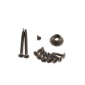 Nationwide OrnaMag Reversible Adjustable Lockable Magnetic Gate Latch for Metal Single and Double Gates with Self-Drilling Screw (Black) (Default)