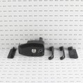 Nationwide OrnaMag Reversible Adjustable Lockable Magnetic Gate Latch for Metal Single and Double Gates with Self-Drilling Screw (Black) (Default)