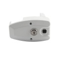 Nationwide OrnaMag Reversible, Adjustable, Lockable Keyed-Alike Magnetic Gate Latch for Metal Single and Double Gates with Self-Drilling Screw (White)