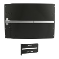 Lockey PS41BLM Panic Shield Value Kit (Black) - Shield, SS Panic Bar, Strike Bracket