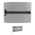 Lockey PS42S7 Panic Shield Value Kit (Silver) - Shield, Black Panic Bar, Strike Bracket