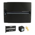Lockey PS52B Panic Shield Safety Kit (Black) - Shield, Panic Bar, Strike Bracket, Key Box, Key Cylinder