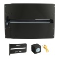 Lockey PS52BL Panic Shield Safety Kit (Black) - Shield, Panic Bar, Strike Bracket, Key Box, Key Cylinder