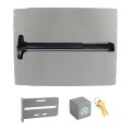 Lockey PS52S Panic Shield Safety Kit (Silver) - Shield, Panic Bar, Strike Bracket, Key Box, Key Cylinder