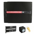 Lockey PS53BW7 Panic Shield Safety Kit (Black) - Shield, Black Panic Bar, Strike Bracket, Key Box, Key Cylinder