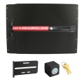Lockey PS53BLW7 Panic Shield Safety Kit (Black) - Shield, Black Panic Bar, Strike Bracket, Key Box, Key Cylinder