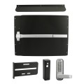 Lockey PS61B Panic Shield Security Kit (Black) - Shield, Panic Bar, Strike Bracket, Gate Box, Panic Trim, Max Guard