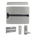 Lockey Panic Shield Security Kit w/ Panic Bar - Choose Color & Detex V-40 Panic Bar Type