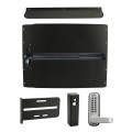 Lockey PS62B7 Panic Shield Security Kit (Black) - Shield, Black Panic Bar, Strike Bracket, Gate Box, Panic Trim, Max Guard