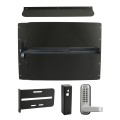 Lockey PS62BL7 Panic Shield Security Kit (Black) - Shield, Black Panic Bar, Strike Bracket, Gate Box, Panic Trim, Max Guard