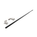 Locinox 55-1/8" Aluminum Push Bar for Surface Mounted Locks - PUSHBAR-L-1400