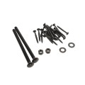 Nationwide 12" Pair Rustic Powder-Coated Strap Hinge Pair with 1/2" Pin (Black) - RUSH112-BK