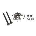 Nationwide 24" Pair of Rustic Powder Coated Strap Hinge Pair with 5/8" Pin - (Black) - RUSH224-BK