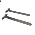 Nationwide 24" Pair of Rustic Powder Coated Strap Hinge Pair with 5/8" Pin - (Black) - RUSH224-BK