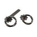Nationwide 5" Twisted Ring Gate Latch (Black) - RUSL1-BK