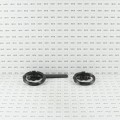 Nationwide 5" Twisted Ring Gate Latch (Black) - RUSL1-BK