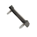Locinox Adjustable Stainless Steel Keep for 1-1/2" Square Profiles (RAL 9005 Jet Black) - SAKLQF2-9005 (Default)